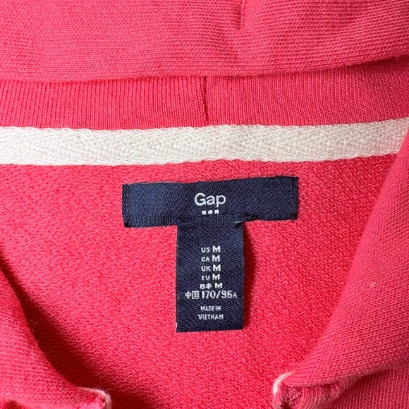 GAP Women's Bright Pink Zip-Up Hoodie - Picture 6 of 6